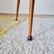 Vintage tripod side table, marquetry diamond top – 50/60