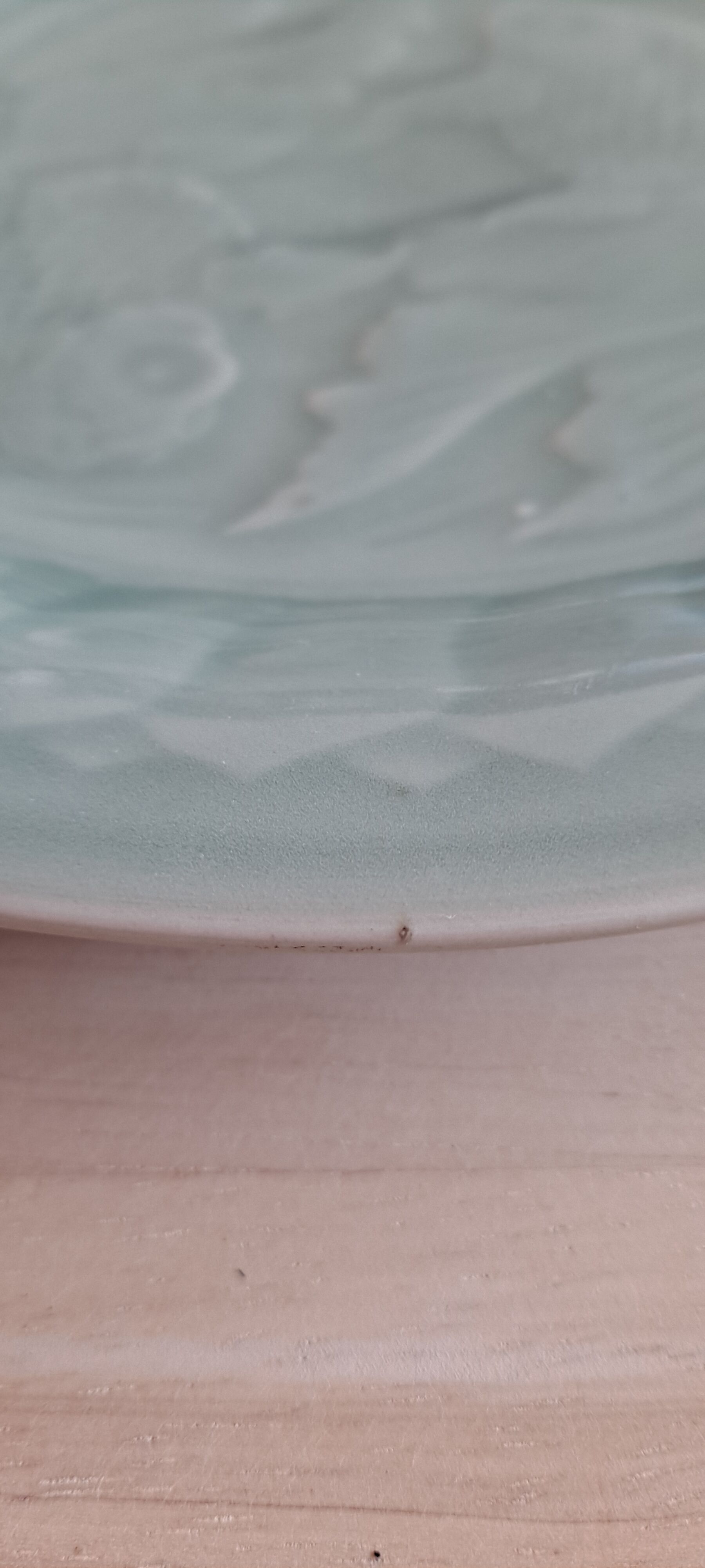 Celadon green plate with fish