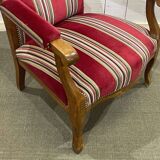Late 19th century Voltaire armchair in beech