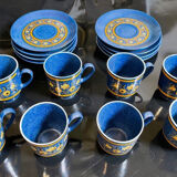 Service a cafe porcelaine bleue