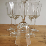 Service of 6 Luminarc water glasses France