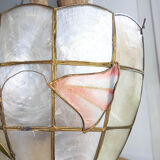 Mother-of-pearl wall lamp