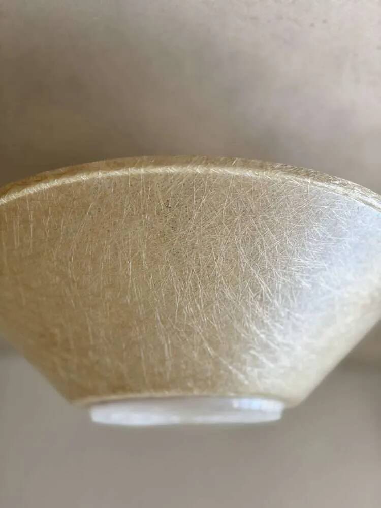 Louis Kalff ceiling light Philips from the 1950s in fibreglass.