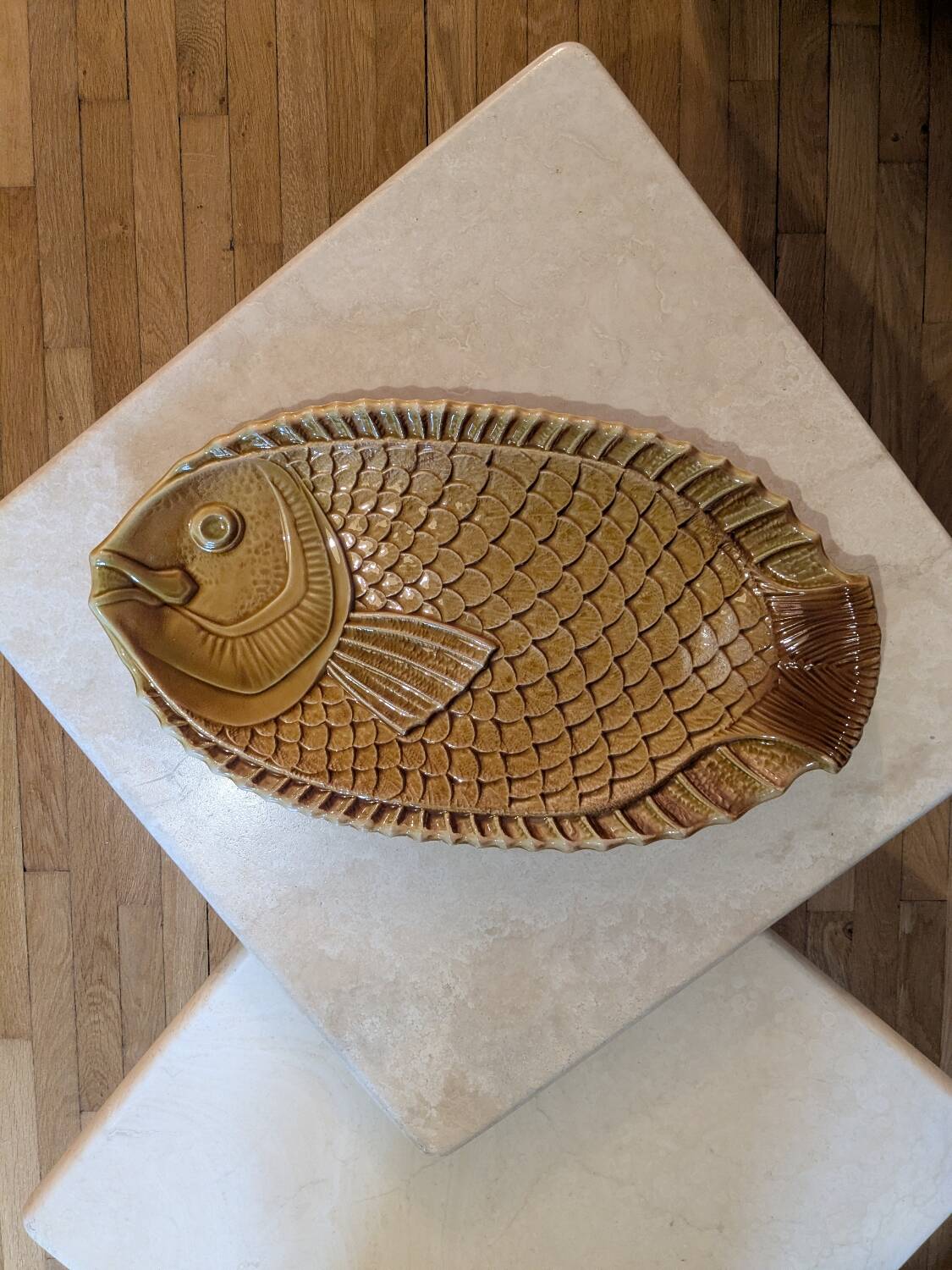 Large fish dish Sarreguemines
