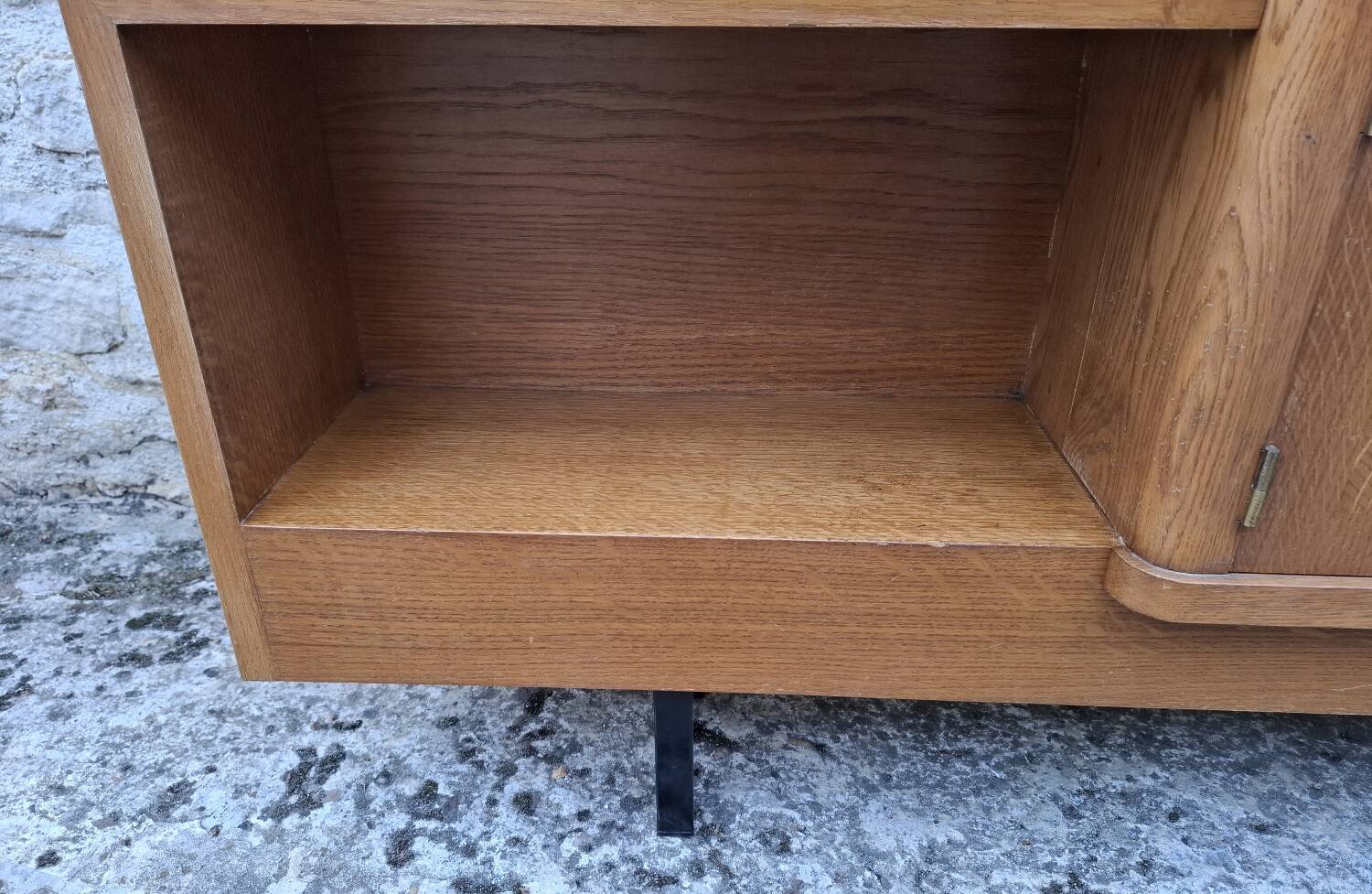 Low oak sideboard