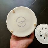 Candy jar in biscuit porcelain signed Bernardaud Limoges