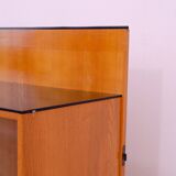 Armoire-bibliothèque vitrée vintage par Mojmír Požár, Tchécoslovaquie, 1960