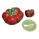Soupière vintage + saucière en Trompe l'oeil , forme de Tomate majolica