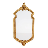 Miroir en bois doré à la feuille d'or