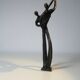 Sculpture bronzé "couple dansant" signé M.N