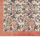 Vintage Turkish Sparta Floral Rug, 1970s