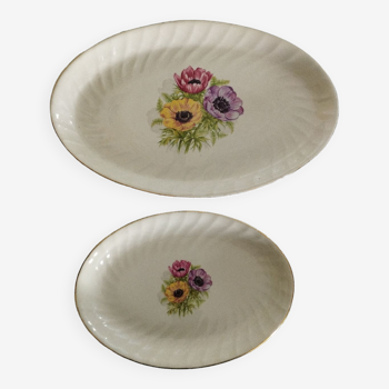 Set of 2 dishes in Vitriam porcelain