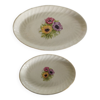 Set of 2 dishes in Vitriam porcelain