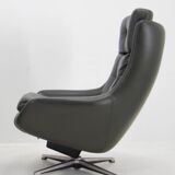 Midcentury Swivel Rocking Armchair, Peem, Finland, 1970s