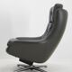 Midcentury Swivel Rocking Armchair, Peem, Finland, 1970s