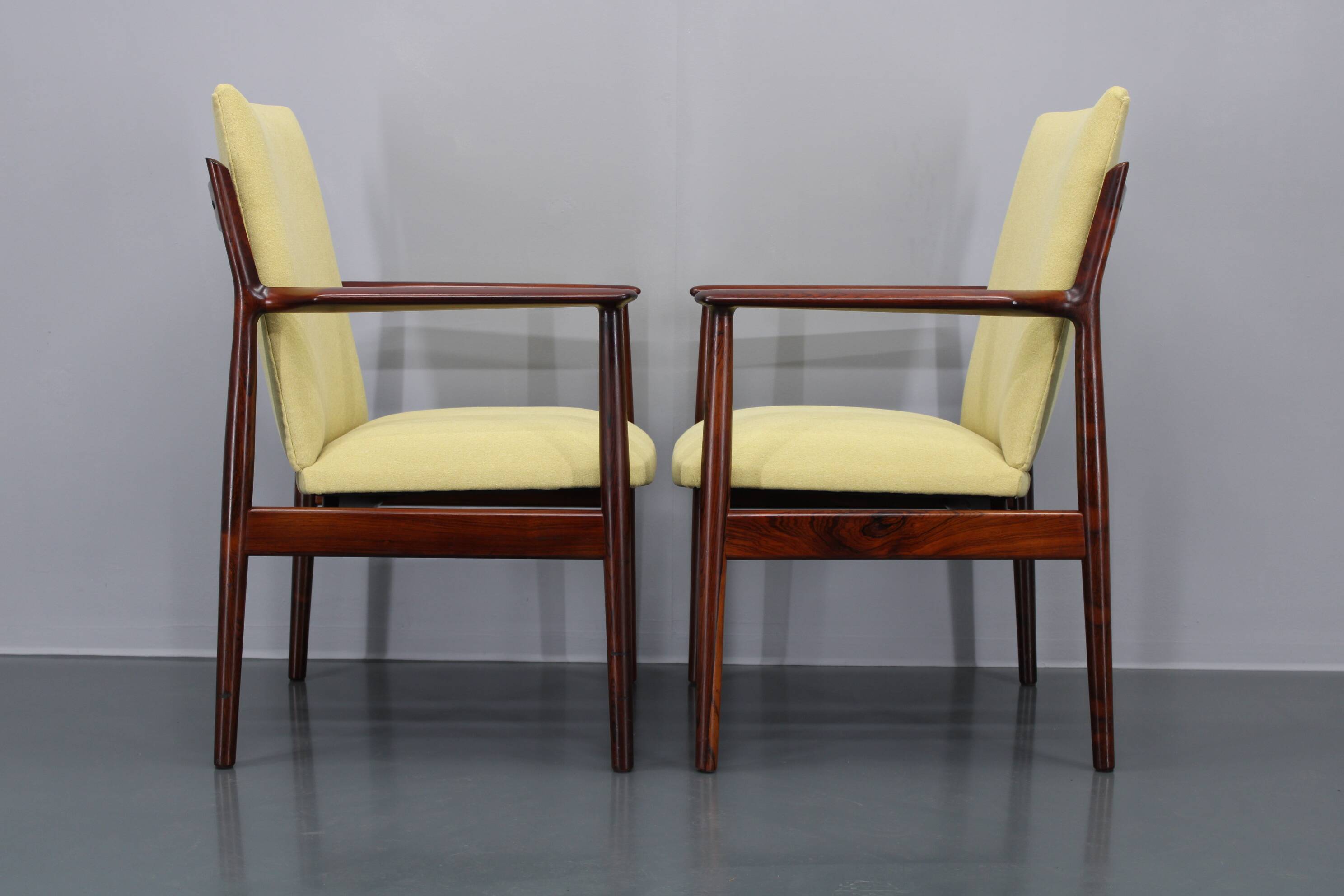 1960s Pair of Arne Vodder 431 Armchairs by Sibast Mobler, Denmark