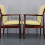 1960s Pair of Arne Vodder 431 Armchairs by Sibast Mobler, Denmark
