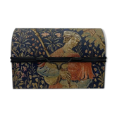 Solid wooden fabric box