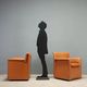 Vintage B&B armchairs Laurianetta design by Afra and Tobia Scarpa from the 1980s.