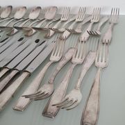 François Frionnet Art Deco silver-plated cutlery set