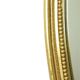 Large Oval Gold Mirror Hollywood Regency Style 70cm