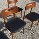 Set de 6 chaises scandinave en teck