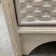Buffet blanc en rotin/bambou tissé, années 70