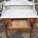 Wooden and marble toilet furniture
