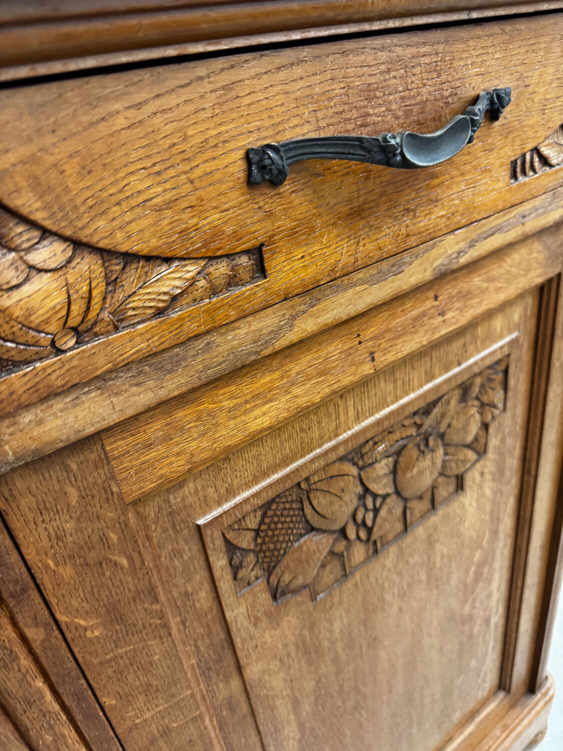 Louis XVI buffet in wood and marble