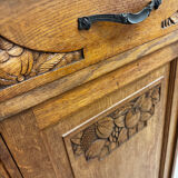 Louis XVI buffet in wood and marble