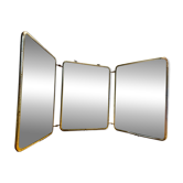 Miroir de barbier triptyque des années 50