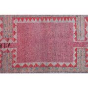 Tribal Turkish Vintage Runner, Pink Purple Handmade Oushak Runner 95x304