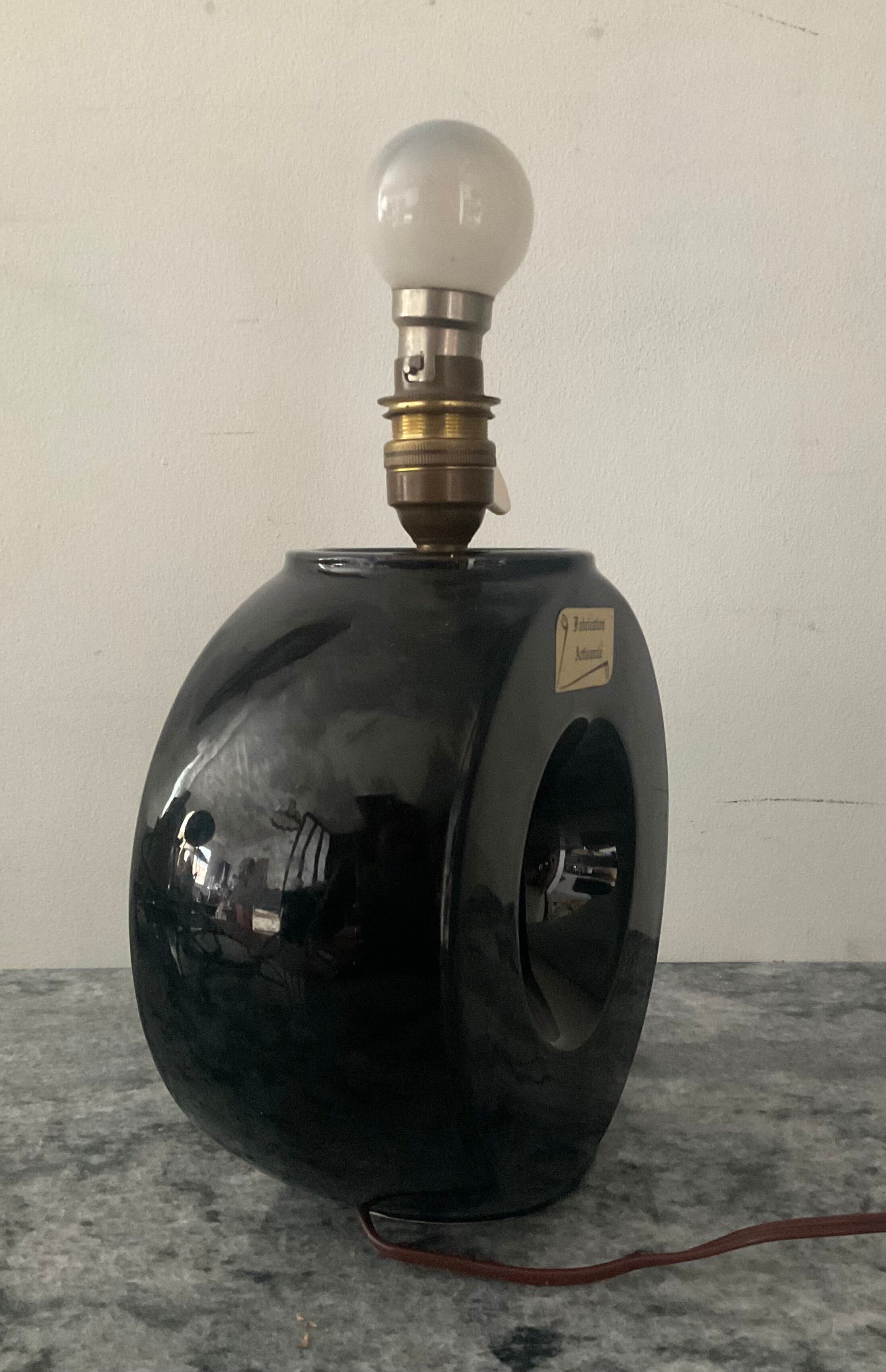 Vintage 1960s ceramic lamp base