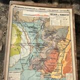 Carte scolaire ancienne Kaeppelin & Deffontaines n°7 – Région du Nord-Est (