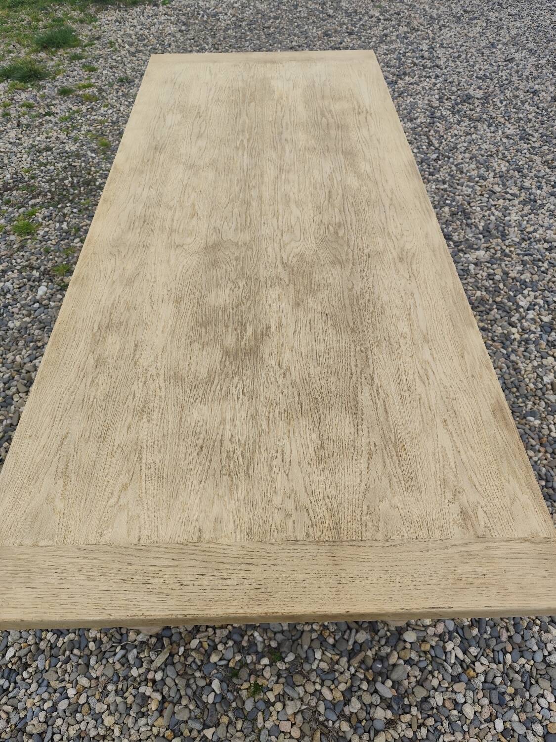 Farmhouse table with two extensions