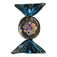 Set of Murano glass candy shaped knife holders