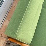 Daybed of the 60s vintage in wood and fabric