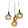 Lampe à suspension vintage en cascade de verre Hustadt Leuchten