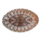 Dish with glass compartments