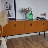 Scandinavian teak and metal sideboard