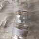 Lot de 9 verres à liserets dorés en verre soufflé