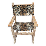 Vintage armchair in whitewashed oak