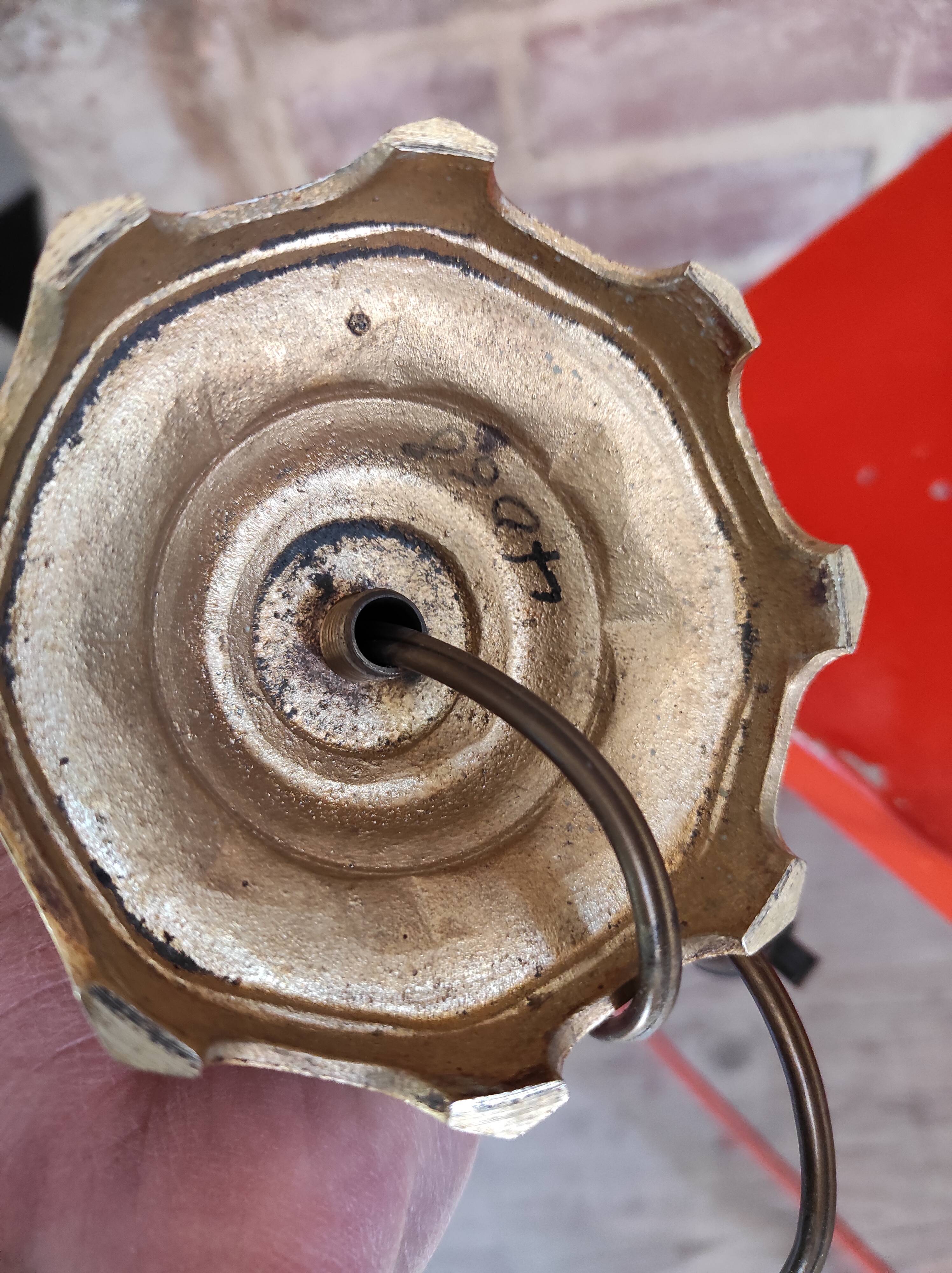 Bedside lamp in art deco glass