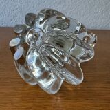 60s crystal flower candle holder