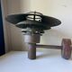 Pair large classic danish mcm outdoor wall lamps in  copper