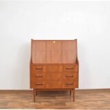 Mid-Century Danish Teak Secretary by Gunnar Nielsen for Tibergaard, 1960s.