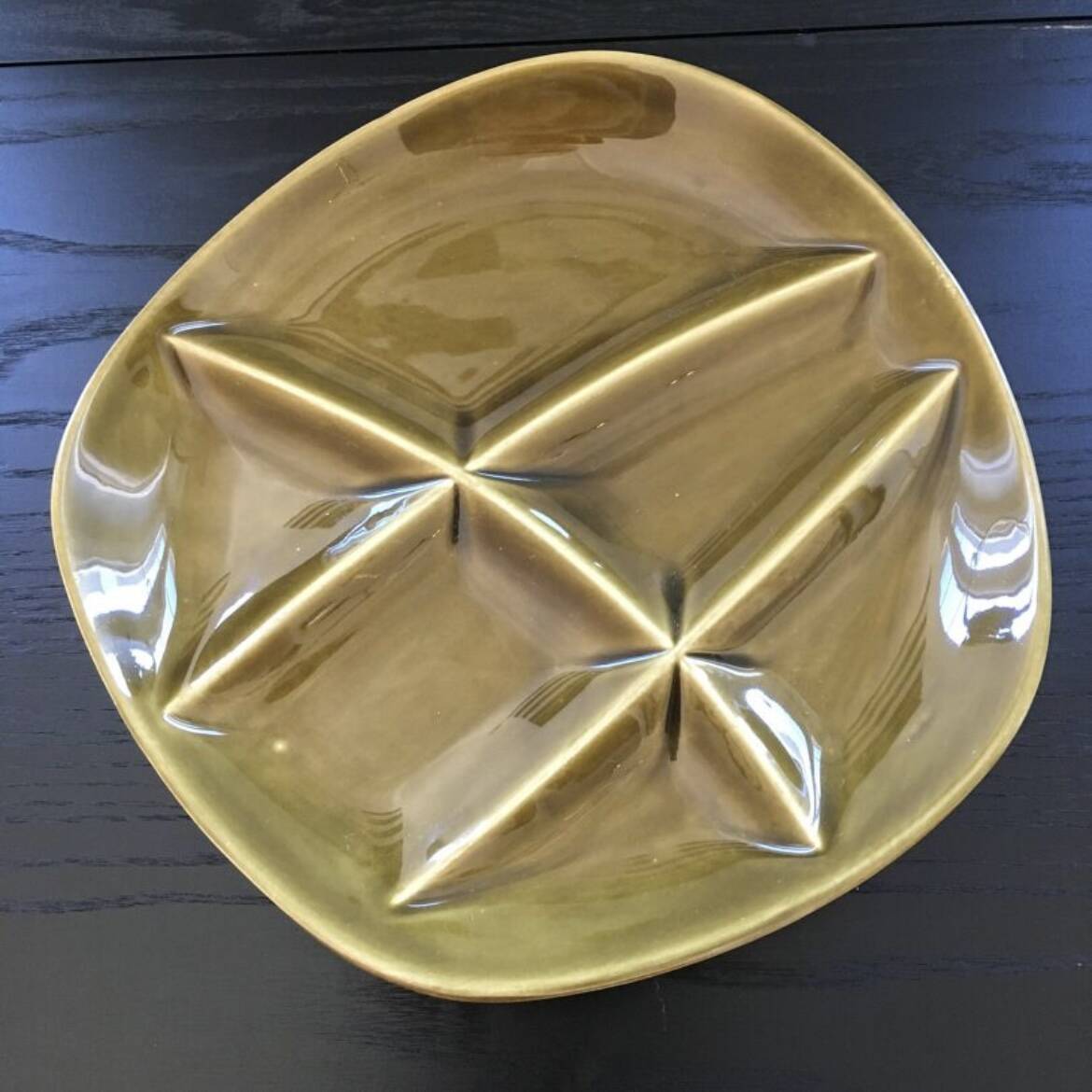 Service de 4 assiettes à huîtres Sarreguemines