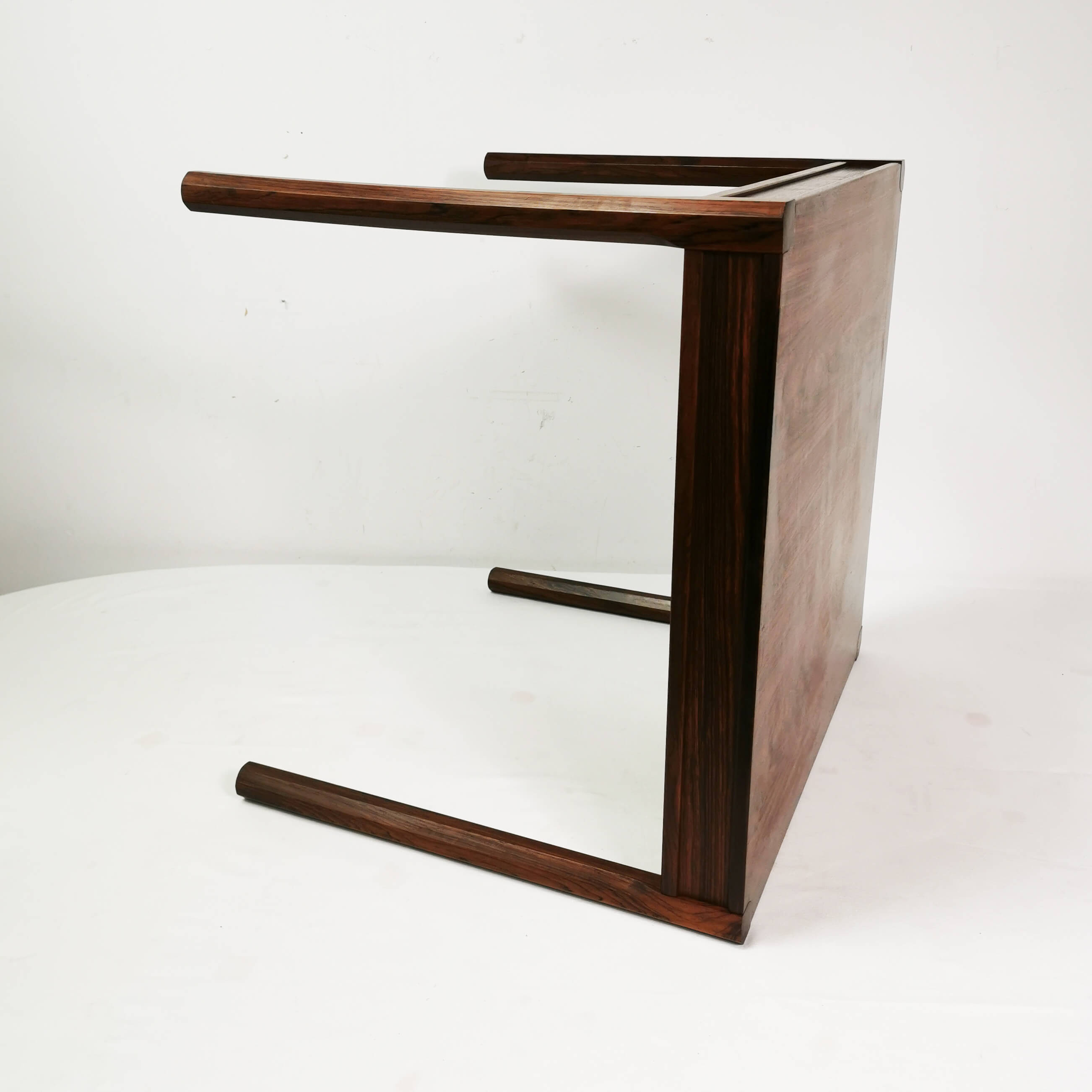Square rosewood coffee table, Denmark, 1960s