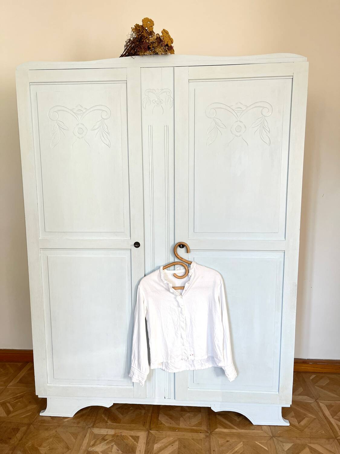 Fjord blue art deco wardrobe