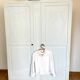Fjord blue art deco wardrobe